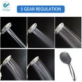 thumbnail image 4 of Deago High Pressure Handheld Shower Head, 5 Spray Settings Hand Held Showerhead with Hose, 4 of 11