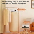 thumbnail image 4 of Tyidzon Portable Foldable Mini Dryer For Clothes Small Compact Clothes Dryer Hanging Laundry Dryers With Adjustable Timer For Apartment Rv Travel, 4 of 5