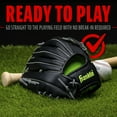 thumbnail image 6 of Franklin Sports Field Master Baseball + Softball Glove - Adult + Youth Mitt - 12" Righty - Black, 6 of 7
