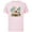 Soft Pink, variant on Disney Wish Star and Valentino Animal Friends - Short Sleeve Cotton T-Shirt for Adults - Customized-Black