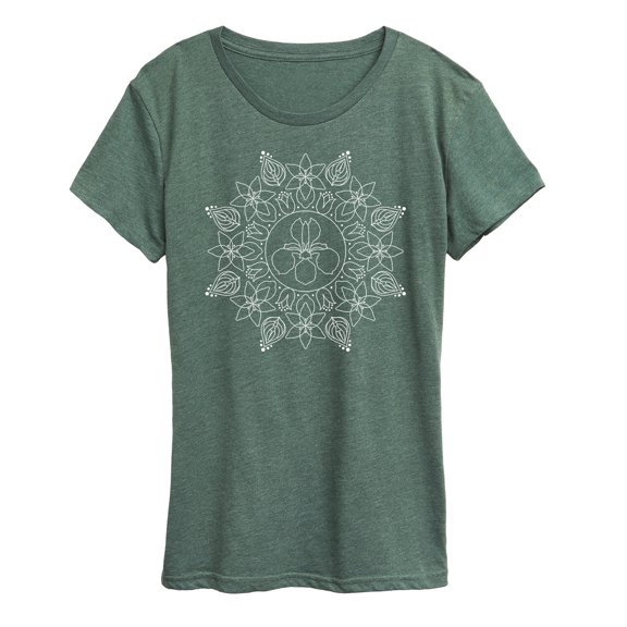 Instant Message - Spring Floral Decorative Short Sleeve Graphic T-Shirt