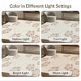 thumbnail image 7 of ODIKA 5'x7' Washable Area Rug Pink Long Vintage Cluster Decorative Frame Motifs Sage Bathroom for Small Living Room, Bedroom, Easy Care, Non-Shedding, Pet Friendly, 7 of 7