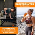 thumbnail image 3 of ZYN Electrolyte Drink Mix Hydration Packets, Strawberry Yuzu Electrolytes Powder, Hydration Packets w/Turmeric Curcumin, Vitamin C & D, Zinc, Hydrate & Recover Electrolyte Powder, Pack of 16, 3 of 8