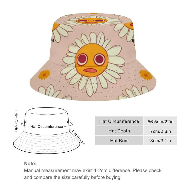 Outdoor for Sun Protection Beach with Strings Bucket hat,extra Large Floppy Animal for Women Fishman Hat, Women's, Size: 8.27 x 5.51, Brown