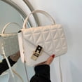 thumbnail image 3 of Bolso Bandolera De Un Hombro Con Cadena De Metal Blanca BLOSOOM PU, 3 of 4
