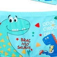 thumbnail image 3 of Pandaie Baby Toddler Boys Swim Trunks Set Rash Guards Dinosaur Swimsuit Shorts Cute Summer Beach Bathing Suit with Hat 4-5 T,Sky Blue, 3 of 4