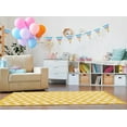 thumbnail image 2 of Linon Silhouette Hand Hooked Wool 5'x7' Rug in Yellow, 2 of 4