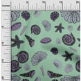 thumbnail image 2 of oneOone Rayon Mint Green Fabric Sea Craft Projects Decor Fabric Printed By The Yard 56 Inch Wide, 2 of 4