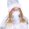 thumbnail image 6 of STP GOODS Snow Girl Handmade Collectible Doll 19.7” (50 cm) Christmas Figurine Holiday Décor Xmas Standing Decoration Xmas Figure Doll Decoration in Silver, 6 of 11