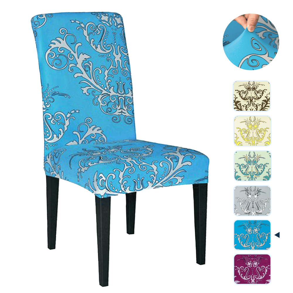 Subrtex Stretch Dining Chair Cover Slipcovers Vector Floral Home Decor