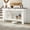 White, variant on Farmhouse Console Table with 2 Drawers, Open Storage Shelf, Rustic Brown Wooden Narrow Sofa Table for Living Room or Hallway, Brown