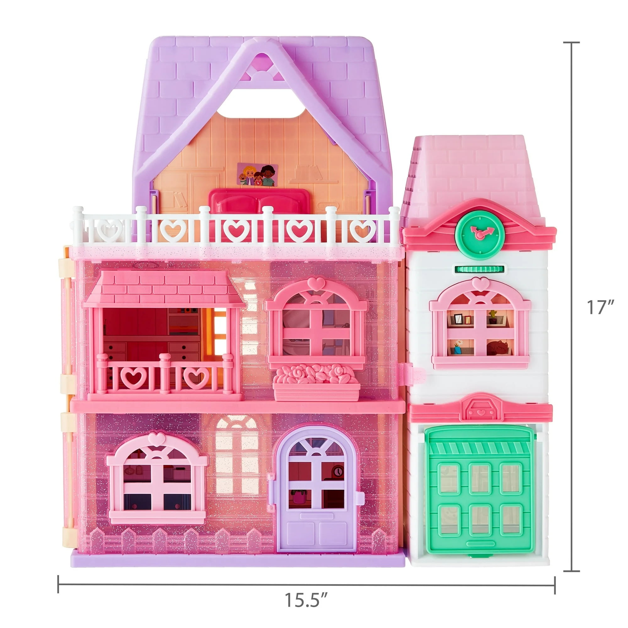 Kid Connection Doll House Play Set, 28 Pieces, KID CONNECTION PL DOLL HOUSE