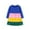 Dark Blue, variant on Odeerbi Toddler Girls Long Sleeve Rainbow Striped Cotton Dress Spring Fall Cute A-Line Dress Color Blocked Round Neck Loose Casual Dress Toddler Girls Clothes