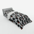 thumbnail image 2 of Ambesonne Geometric Bedding Set 3 Pcs, Creative Modern Shapes, Twin XL, Grey Vermilion, 2 of 2