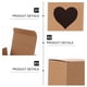 thumbnail image 3 of EeaseMX 60 cajas cuadradas de papel kraft con forma de corazón para dulces, regalos y pasteles., 3 of 7