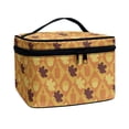 thumbnail image 2 of HELLHERO Maple Leaves Travel Make Up Organizer Bag Multipurpose Polyester Women Girlfriend Teacher Valentines Day Gifts, 2 of 5