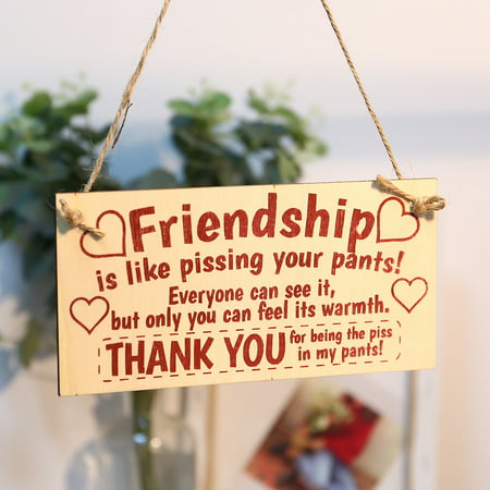 Muxika Sign Board Best Friend Friendship Gift Chic Spending Heart Thank You