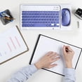thumbnail image 3 of Estbridge Portable Bluetooth Keyboard and Mouse Set for Travel  Wireless  with Silent Click Mouse  Magical Control Bluetooth Keyboard for Mobile Devices, 3 of 9