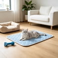 thumbnail image 2 of Cooling Mat for Dogs Cats Non Slip Bottom Portable Pet Cooling Pad Washable Large Puppy Ice Pad for Crate Sofa Floor Hot Weather Relief, 2 of 7