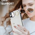 thumbnail image 6 of ShellTech Phone Case for iPhone 12/12 pro case with Strap Wallet for Women with Card Holder,White, 6 of 10