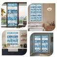 thumbnail image 7 of Blue Coastal Beach Window Privacy Film, Nautical Starfish Coral Vintage Wooden Static Cling UV Sun Blocking Heat Control Window Tint Day and Night, Non-Adhesive One Way Privacy Cover 17.7''x78.7'', 7 of 7