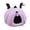 Purple, variant on Cat Igloo Beds and Sofa Cave House Pumpkin Indoor Kennel with Detachable Cushion for Pets, standard