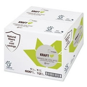 Angle View: Papernet Heavenly Soft Paper Towel 7.8" x 600 ft Brown 12 Rolls/Carton 410097