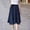 BU2, variant on Jean Skirts for Women Denim Loose Denim Skirt Plus Size Elastic Waist Student Class Midi Length Casual Daily Wear Denim Skirt BU1