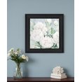 thumbnail image 1 of Peaceful Peonies In Full Bloom Black Framed Print Wall Art, 1 of 3