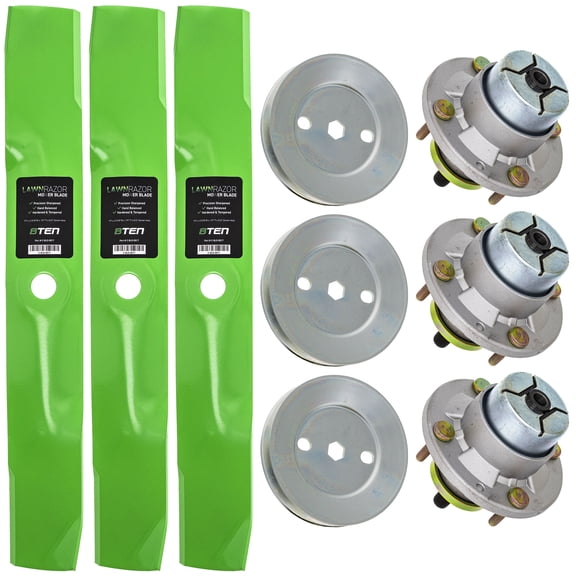 8ten Blade Spindle Kit for John Deere Z325E Z330M X570 54-inch M143520 AM144608 MK1013641