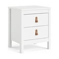 thumbnail image 3 of Tvilum Madrid 2 Drawer Bedroom Nightstand for Adults, White, 3 of 24