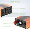 thumbnail image 2 of Inversor De Corriente Para Coche De Onda Sinusoidal Pura De 700 W, Potencia Máxima De 1200 W Cc 12 V A Ac220 V Con Pantalla Lcd Monstrate VI004723-00, 2 of 5
