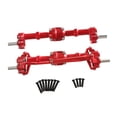 thumbnail image 2 of Ejes de delantero y trasero con tornillos actualizaciones piezas de accesorios de repuesto RC eje de auto juego para 1/12 a escala RC Hobby Car Rojo, 2 of 8
