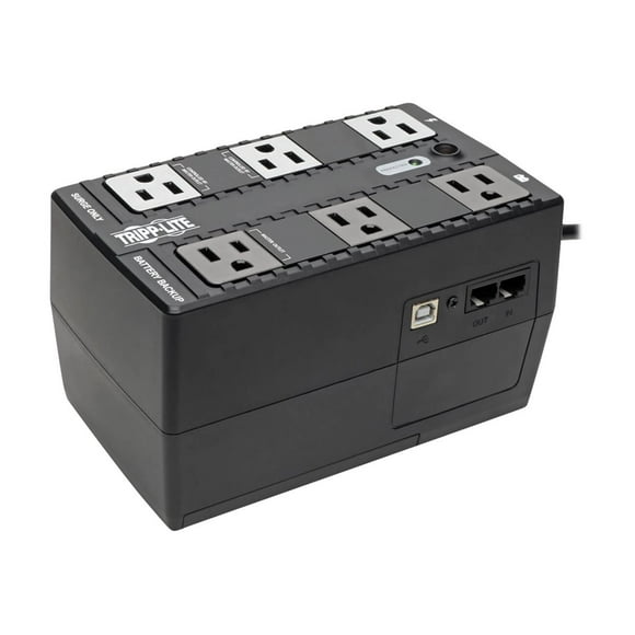 Tripp Lite UPS 350VA 210W Eco Green Battery Back Up Compact 120V USB RJ11 - UPS - 5 A - AC 120 V - 210 Watt - 350 VA - 1-phase - USB - output connectors: 6