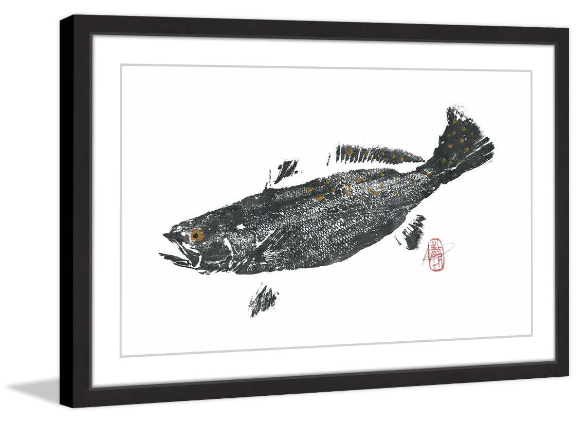 "Speckled Trout" Framed Painting Print