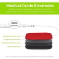 thumbnail image 4 of Parches de electrodos AUVON TENS con autoadhesividad mejorada y diseño no irritante para electroterapia (rojo), 4 of 5