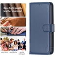 thumbnail image 6 of Premium High Quality Wallet Case For Samsung S21, Strong Magnetic Clasp Case with [RFID Blocking] Card Holder Kickstand Magnetic,Leather Flip Case for Samsung Galaxy S21, Blue, 6 of 8