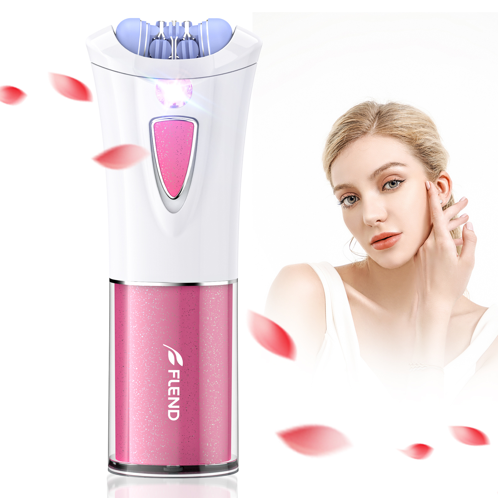 Queenmew Epilator for Women, Portable Hair Removal, Smooth Glide