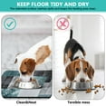 thumbnail image 4 of Dog Cat Food Mat, Dog Mat for Food and Water, Pet Dog Cat Bowl Mat, Non-Slip Super Absorbent Cat Feeding Mat with Turquoise Modern,17inx30in, 4 of 7