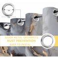 thumbnail image 6 of Gray Ombre Marble Blackout Curtains for Bedroom/Living Room, Thermal Insulated Kitchen Curtains, Abstract Art Contemporary Grommet Darkening Window Treatment Drapes 27.5"x39"x2, 6 of 8