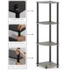 thumbnail image 5 of 5 Tier Corner Display Rack Multipurpose Shelving Unit, Dark Cherry/Black, 5 of 7