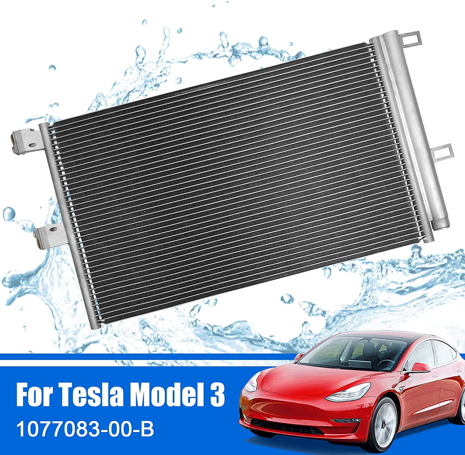 Air Conditioning A/C Conditioner Condenser Radiator Compatible with