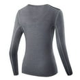 thumbnail image 2 of POINTERTECK Femmes Gym Fitness Chemises Compression Femmes Sport à Manches Longues Course à Séchage Rapide Tees Tops Noir L, 2 of 3