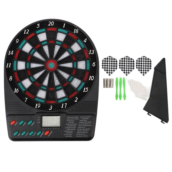 Sorven LCD Display DartboardElectronic Dartboard Set, High Precision Soft Tip Electric Dartboard for Family Entertainment for Kids Adults