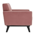 thumbnail image 5 of Modway Engage Channel Tufted Performance Velvet Armchair in Dusty Rose, 5 of 7