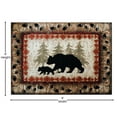 thumbnail image 5 of Masada Rugs Cabin Lodge Area Rug Bear and Cub scene (6 Feet X 9 Feet), 5 of 7