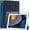Dark Blue, variant on for 10.2 Inch iPad 9th Generation Case 2021, with [ Glass Screen Protector ]/ iPad 8th Generation Case 2020/ iPad 7th Generation Case 2019, Slim Stand Translucent Back Shell Cover, Dark Blue