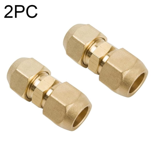2Pcs Nipple Copper Pipe Connector Extension for Air Conditioning Systems Double Nipple for Copper Pipes Features A Seamless 1/2(12.7mm)