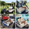 thumbnail image 6 of Golf Cart Seat Covers for 2 Seater,Spring Cow Microfiber Cart Seat Towel Blanket,Botanical Blossom Motif Country Florals Absorbent Breathable Non Slip Bench Seats Protector for Golf Course 51"x31", 6 of 9