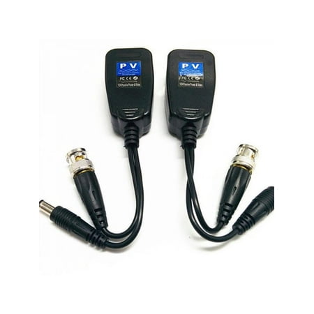 LOT CCTV Coax BNC Video Power Balun Transceiver to CAT5e CAT6 RJ45 ...